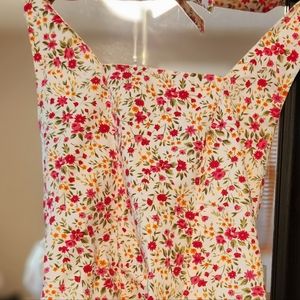 Floral halter top